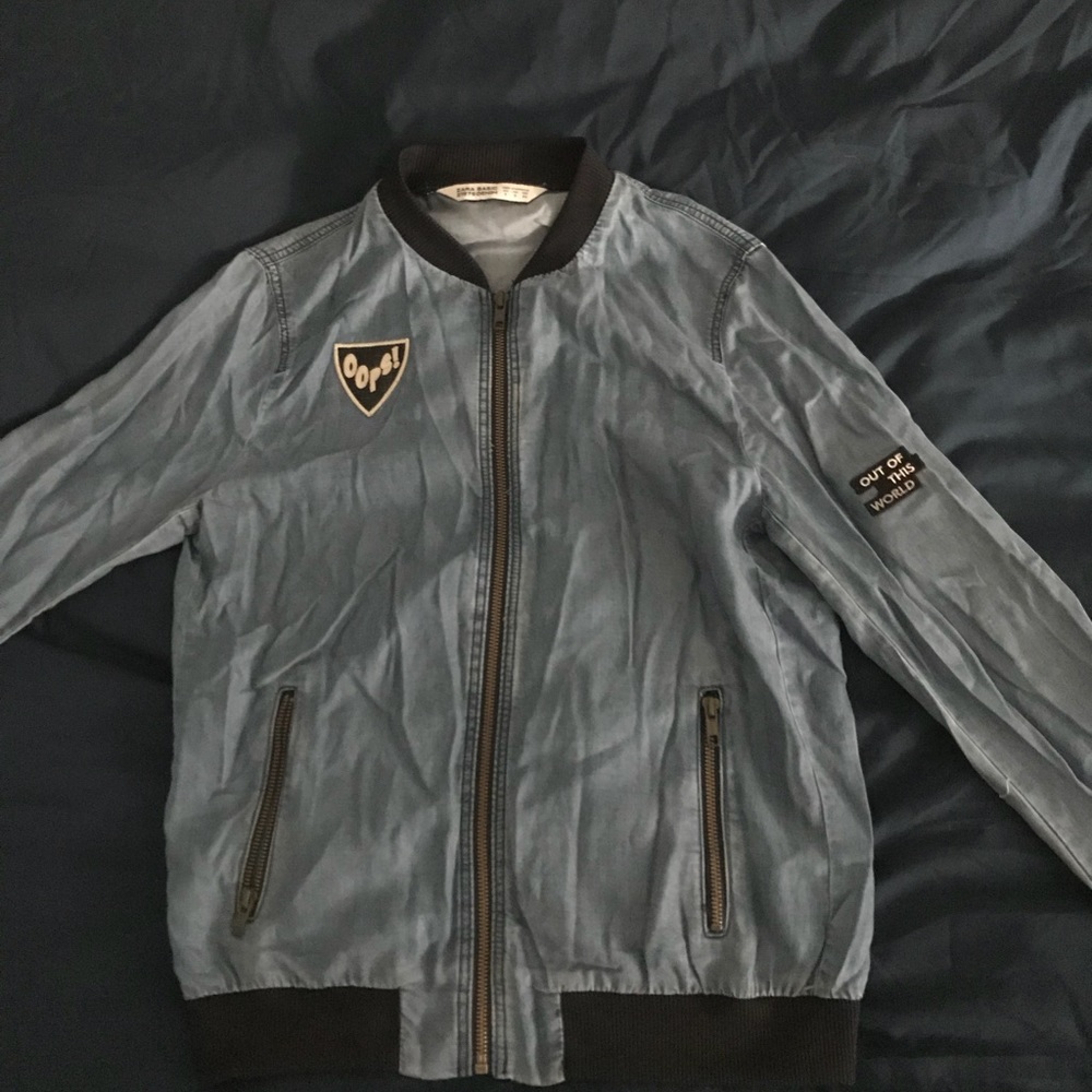 Zara Denim Bomber